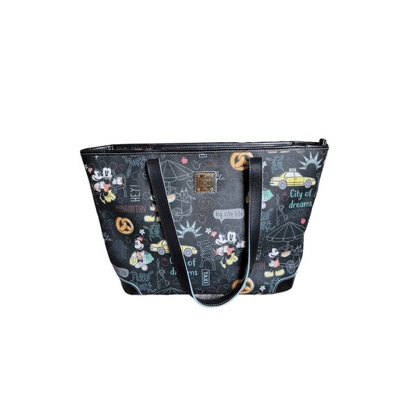 Dooney & Bourke Handbags - Dooney & Bourke Disney All Over New York City Mickey and Minnie Tote Bag